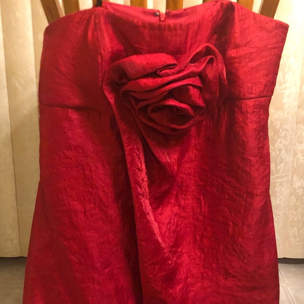 Beautiful Rose Twirl Red Dress Size 12